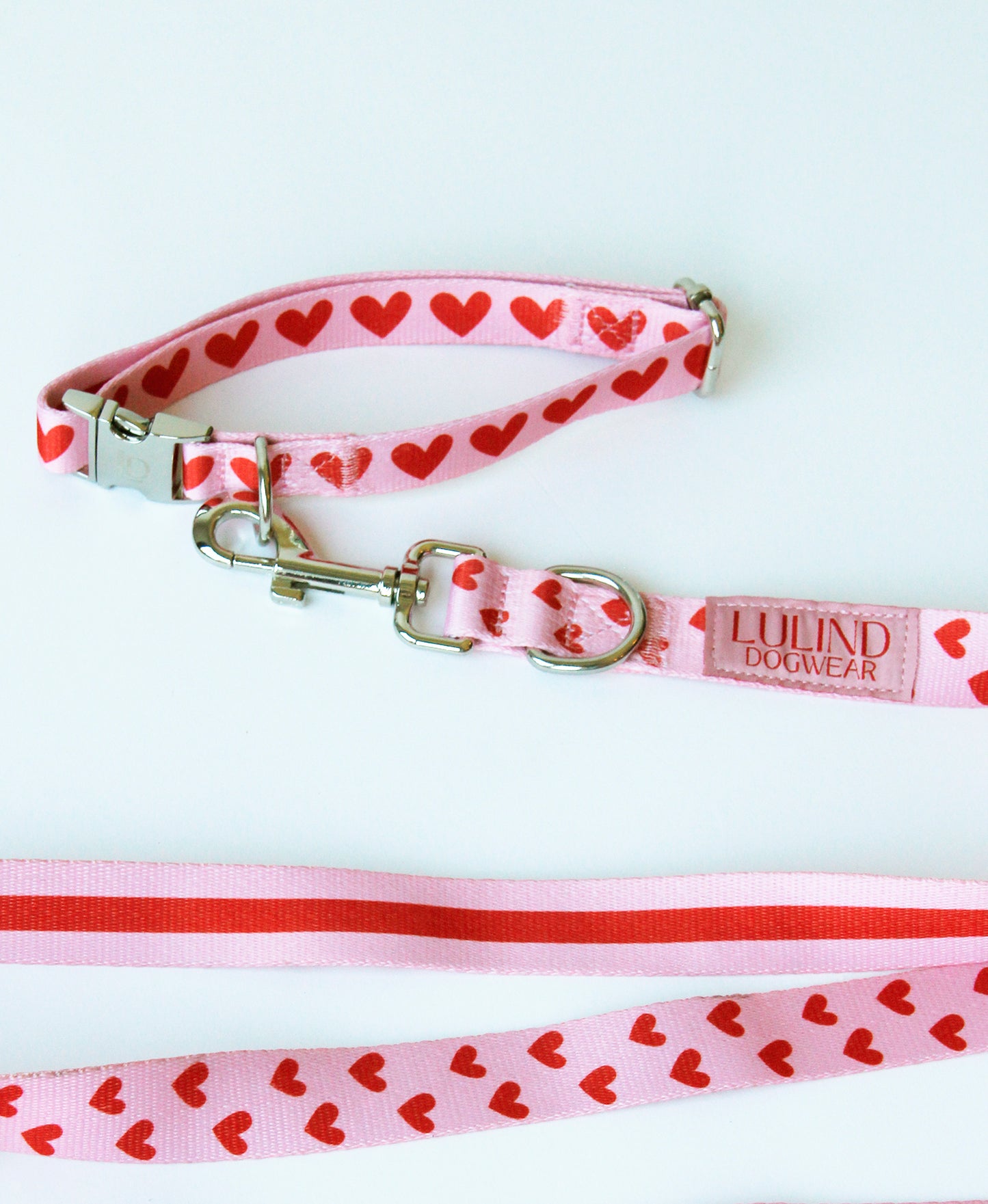 Heart Collar & Adjustable Leash Set